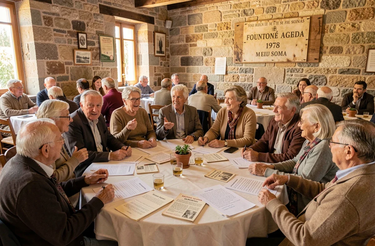 Membres du Cercle Occitan d'Agde réunis pour promouvoir la langue occitane depuis 1978